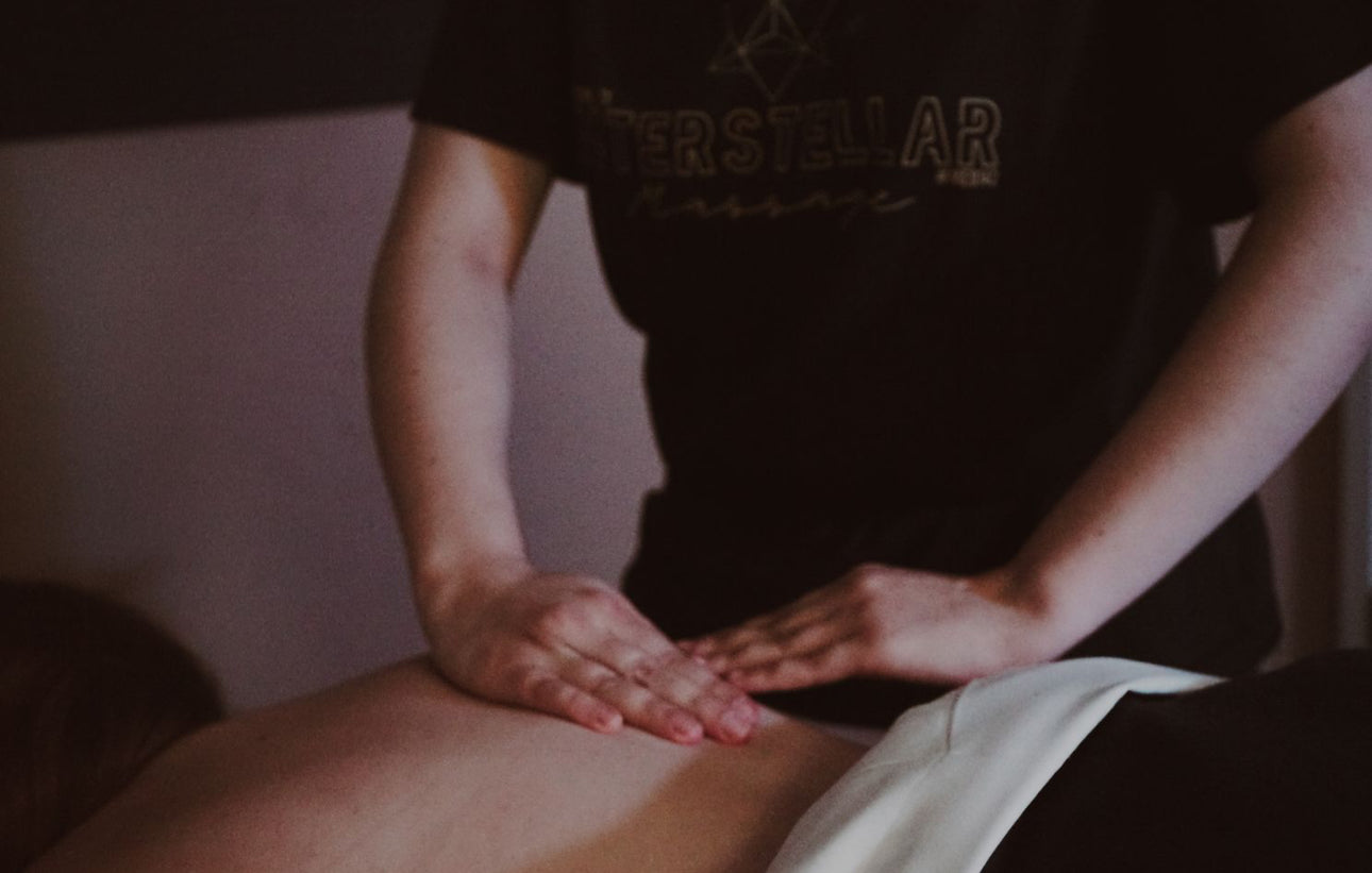 Massage on the shoulders